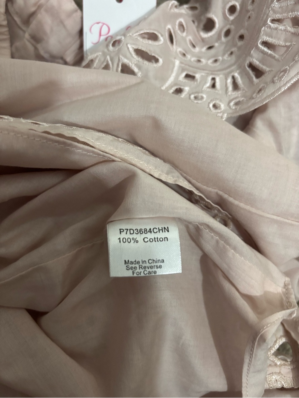 Parker Dress Women Small
BlushFlounced Eyelet Lined Cathy - Picture 10 of 12